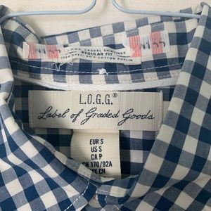 Men’s, business casual cotton shirt, size small